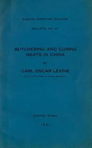 Butchering and curing meats in China