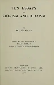 Ten Essays on Zionism and Judaism