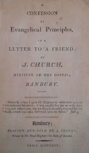 A Confession of Evangelical Principles: in a letter to a friend