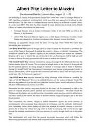 Albert Pike Letter To Mazzini