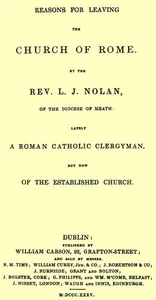 Reasons for Leaving the Church of Rome