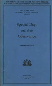 Special Days and Their Observance: September 1919