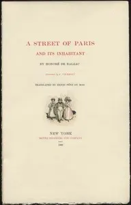 A Street of Paris and Its Inhabitant