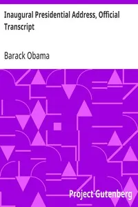 Inaugural Presidential Address, Official Transcript