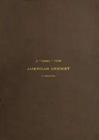 A "Bawl" for American Cricket