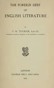 The foreign debt of English literature