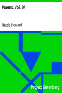Poems, Vol. IV