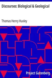 Discourses: Biological & Geological: Essays
