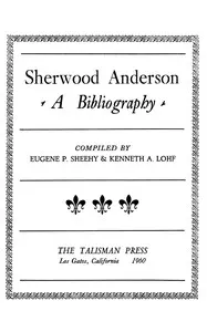 Sherwood Anderson : $b a bibliography