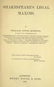 Shakespeare's legal maxims