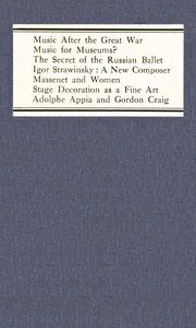 Music after the great war, and other studies