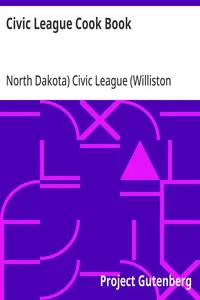 Civic League Cook Book