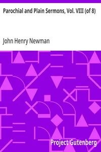 Parochial and Plain Sermons, Vol. VIII (of 8)