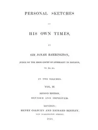 Personal sketches of his own times, Vol. 2 (of 3)