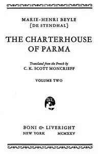The Charterhouse of Parma, Volume 2