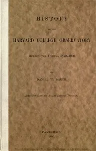 History of the Harvard College Observatory During the Period 1840-1890