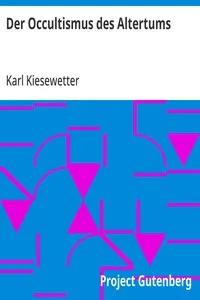 Der Occultismus des Altertums