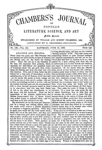 Chambers's Journal of Popular Literature, Science, and Art, fifth series, no. 129, vol. III, June 19, 1886