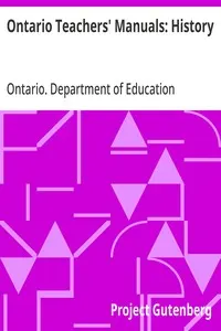 Ontario Teachers' Manuals: History