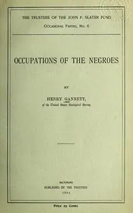 Occupations of the Negroes