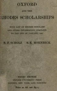 Oxford and the Rhodes Scholarships