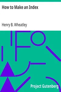 How to Make an Index