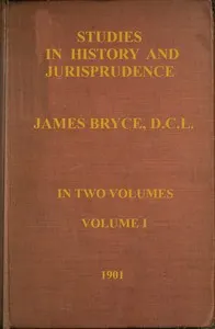 Studies in history and jurisprudence, volume 1 (of 2)