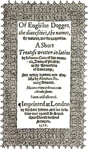 De Canibus Britannicis: Of Englishe Dogges
