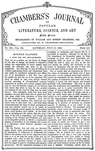 Chambers's Journal of popular literature, science, and art, fifth series, no. 133, vol. III, July 17, 1886