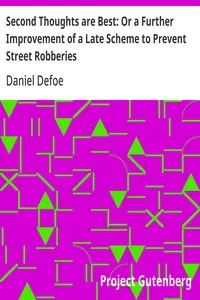 Second Thoughts are Best: Or a Further Improvement of a Late Scheme to Prevent Street Robberies