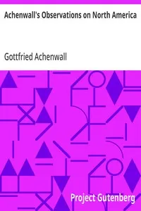 Achenwall's Observations on North America