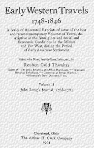 John Long's journal, 1768-1782