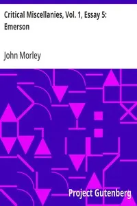 Critical Miscellanies, Vol. 1, Essay 5: Emerson