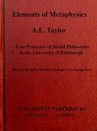 Elements of metaphysics