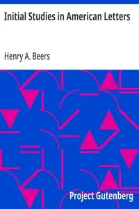 Initial Studies in American Letters