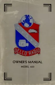 Delco Radio Owner's Manual Model 633; Delcotron Generator Installation