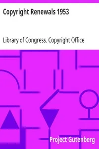 Copyright Renewals 1953