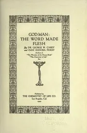 God-man : the word made flesh