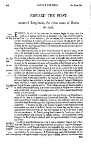 Chronicles of England, Scotland and Ireland (2 of 6): England (09 of 12): Edward the First, Surnamed Longshanks, the Eldest Sonne of Henrie the Third