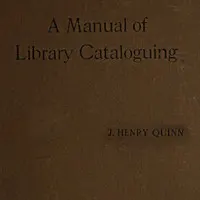 Manual of Library Cataloguing