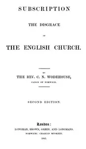 Subscription the disgrace of the English Church 2nd edition