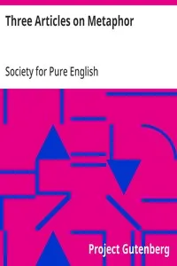 Three Articles on Metaphor