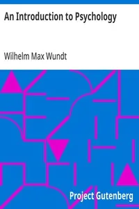 An Introduction to Psychology: Translated from the Second German Edition