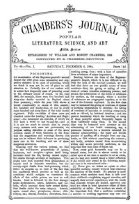 Chambers's Journal of Popular Literature, Science, and Art, Fifth Series, No. 49, Vol. I, December 6, 1884
