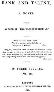 Rank and Talent; A Novel, Vol. 3 (of 3)