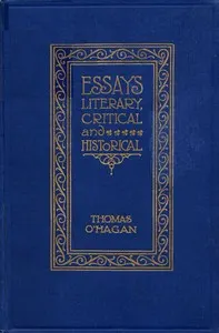 Essays Literary, Critical and Historical